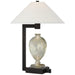 Visual Comfort Signature Canada - LED Table Lamp - Phial - Etruscan Glass and Warm Iron and Dark Walnut- Union Lighting Luminaires Decor