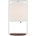 Visual Comfort Signature Canada - LED Table Lamp - Zenz - Polished Nickel and Walnut- Union Lighting Luminaires Decor