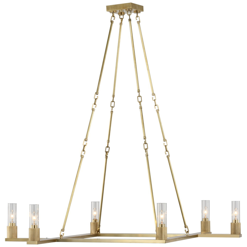 Visual Comfort Signature Canada - LED Chandelier - Beza - Antique Brass- Union Lighting Luminaires Decor