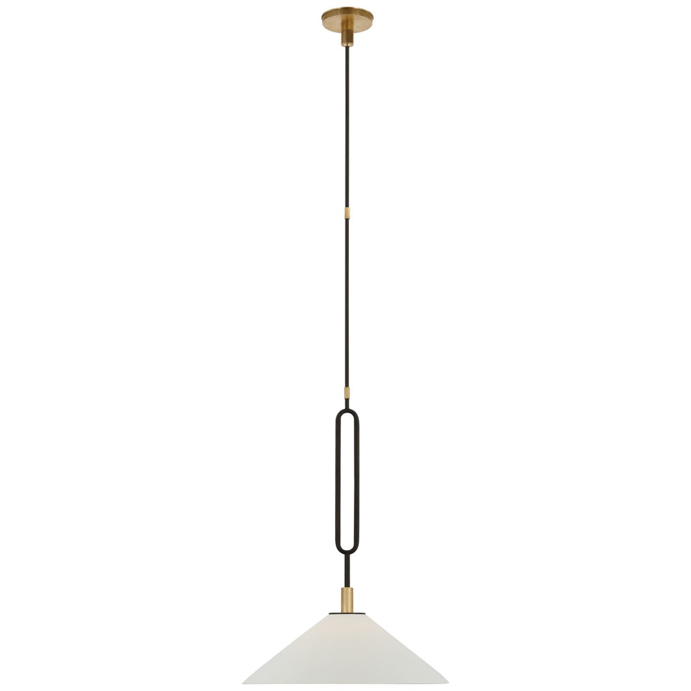 Visual Comfort Signature Canada - LED Pendant - Argo - Warm Iron and Antique Brass- Union Lighting Luminaires Decor