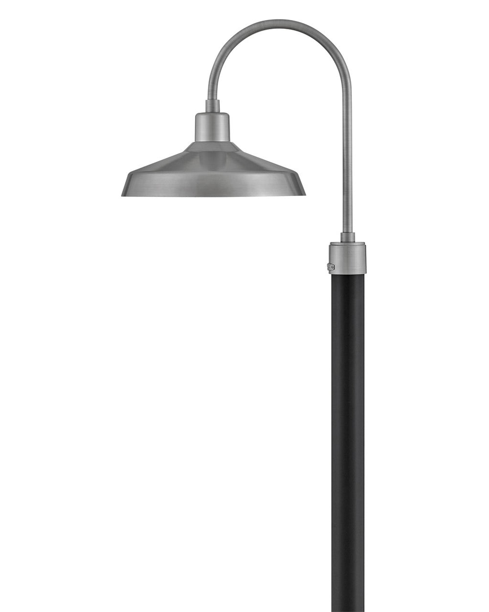 Hinkley Canada - LED Post Top or Pier Mount Lantern - Forge - Antique Brushed Aluminum- Union Lighting Luminaires Decor
