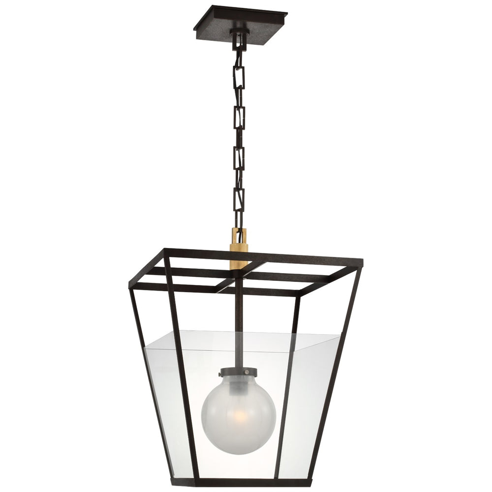 Visual Comfort Signature Canada - LED Lantern - Illume - Warm Iron and Antique-Burnished Brass- Union Lighting Luminaires Decor