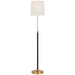 Visual Comfort Signature Canada - LED Floor Lamp - Bryant Wrapped - Hand-Rubbed Antique Brass and Chocolate Leather- Union Lighting Luminaires Decor