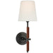 Visual Comfort Signature Canada - LED Wall Sconce - Bryant Wrapped - Bronze and Saddle Leather- Union Lighting Luminaires Decor