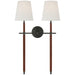 Visual Comfort Signature Canada - LED Wall Sconce - Bryant Wrapped - Bronze and Saddle Leather- Union Lighting Luminaires Decor