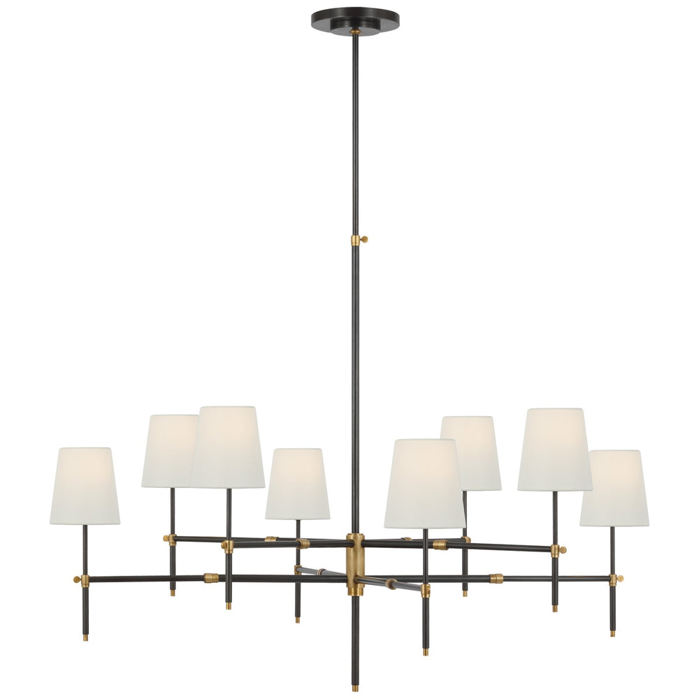 Visual Comfort Signature Canada - LED Chandelier - Bryant - Bronze and Hand-Rubbed Antique Brass- Union Lighting Luminaires Decor