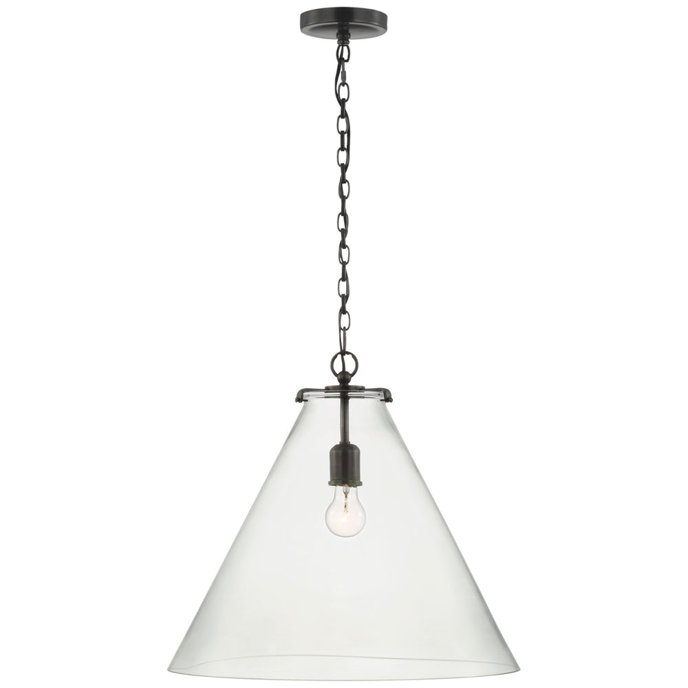 Visual Comfort Signature Canada - LED Pendant - Katie Conical - Bronze- Union Lighting Luminaires Decor