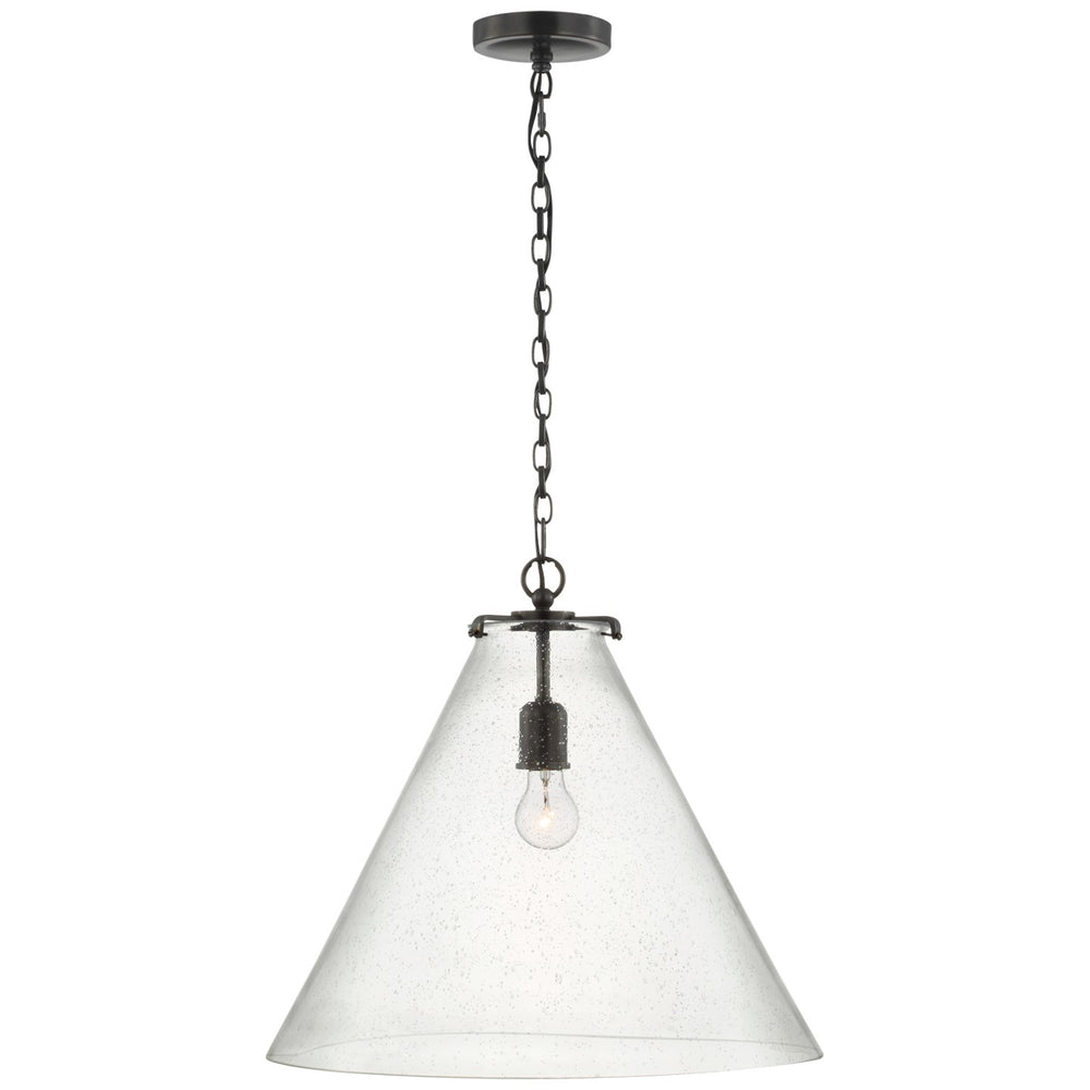 Visual Comfort Signature Canada - LED Pendant - Katie Conical - Bronze- Union Lighting Luminaires Decor