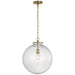 Visual Comfort Signature Canada - LED Pendant - Katie Globe - Hand-Rubbed Antique Brass- Union Lighting Luminaires Decor