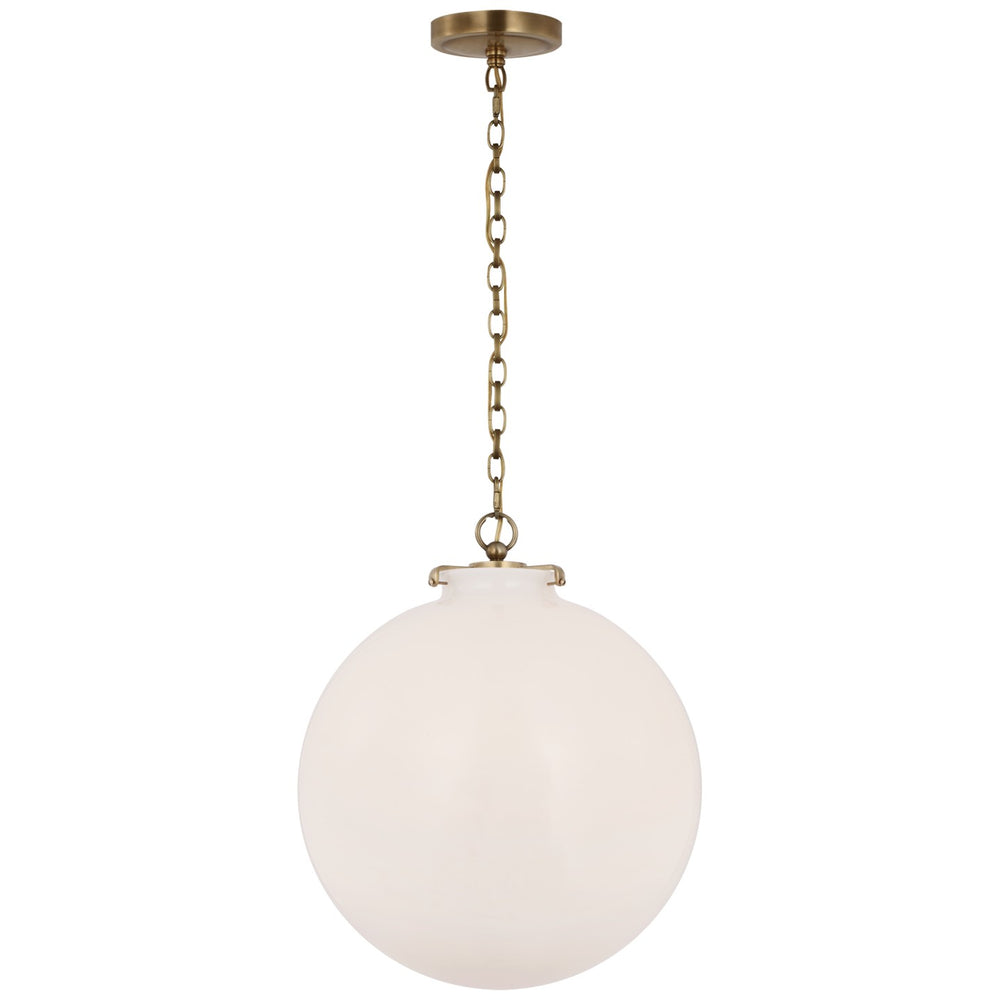 Visual Comfort Signature Canada - LED Pendant - Katie Globe - Hand-Rubbed Antique Brass- Union Lighting Luminaires Decor