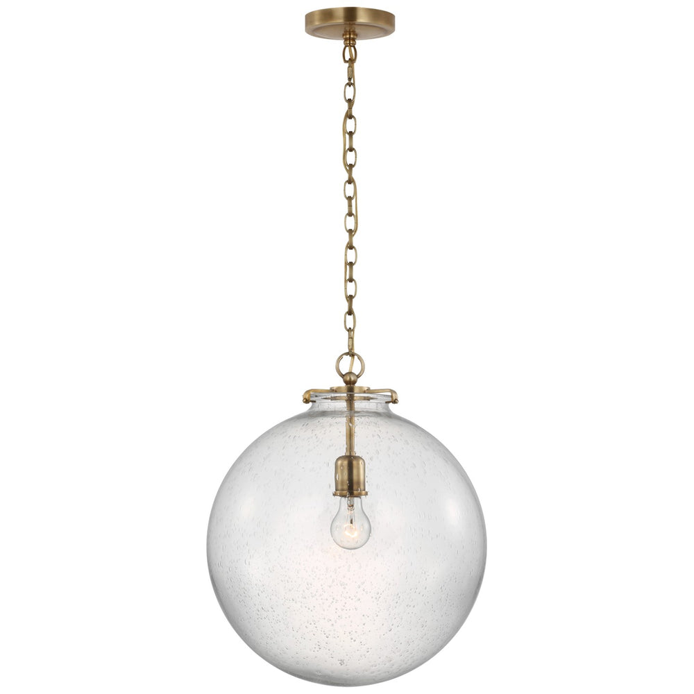 Visual Comfort Signature Canada - LED Pendant - Katie Globe - Hand-Rubbed Antique Brass- Union Lighting Luminaires Decor