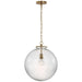 Visual Comfort Signature Canada - LED Pendant - Katie Globe - Hand-Rubbed Antique Brass- Union Lighting Luminaires Decor