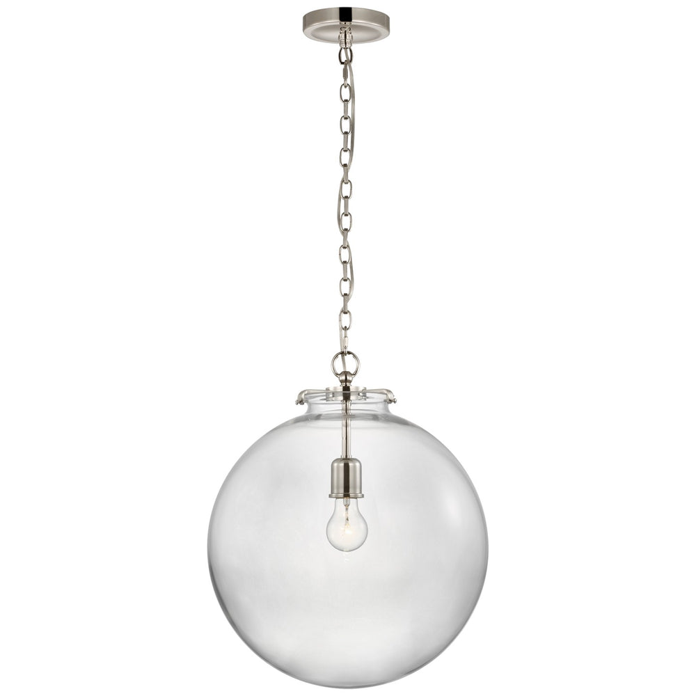 Visual Comfort Signature Canada - LED Pendant - Katie Globe - Polished Nickel- Union Lighting Luminaires Decor