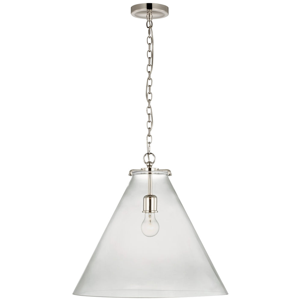 Visual Comfort Signature Canada - LED Pendant - Katie Conical - Polished Nickel- Union Lighting Luminaires Decor