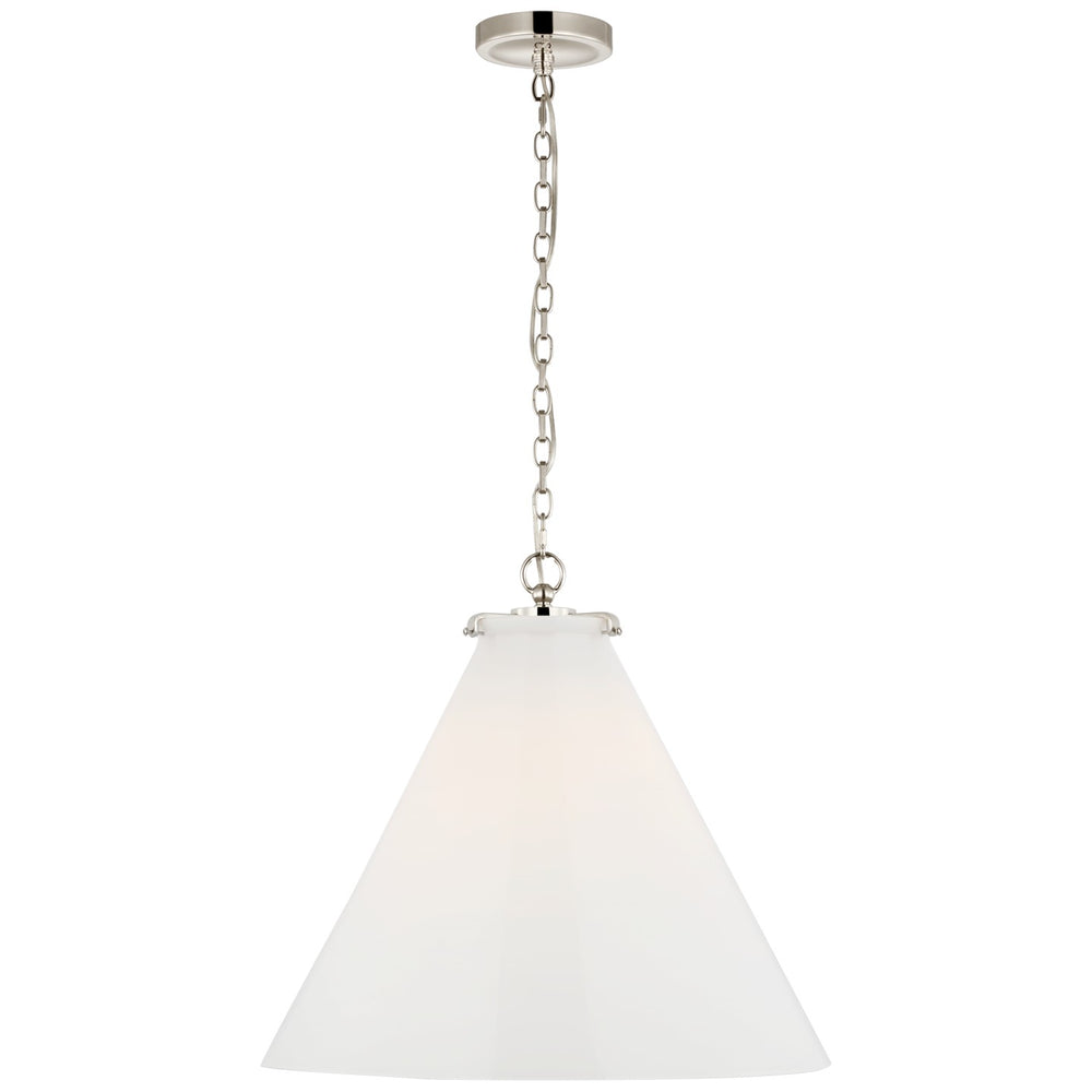 Visual Comfort Signature Canada - LED Pendant - Katie Conical - Polished Nickel- Union Lighting Luminaires Decor