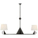 Visual Comfort Signature Canada - LED Linear Chandelier - Auxerre - Aged Iron- Union Lighting Luminaires Decor