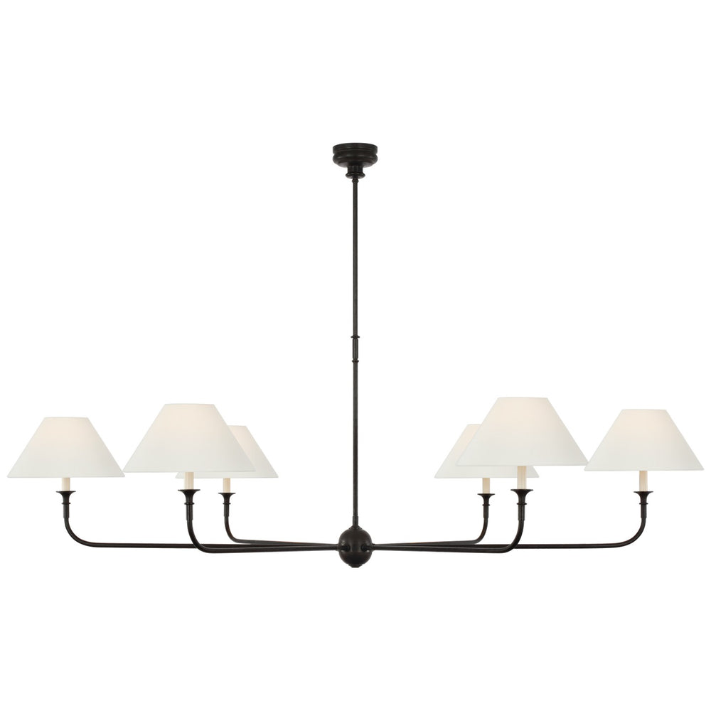 Visual Comfort Signature Canada - LED Chandelier - Piaf - Aged Iron and Ebonized Oak- Union Lighting Luminaires Decor