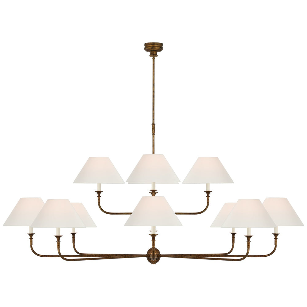 Visual Comfort Signature Canada - LED Chandelier - Piaf - Antique Gild- Union Lighting Luminaires Decor