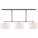 Visual Comfort Signature Canada - LED Billiard - Bryant Wrapped - Bronze and Saddle Leather- Union Lighting Luminaires Decor