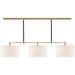 Visual Comfort Signature Canada - LED Billiard - Bryant Wrapped - Hand-Rubbed Antique Brass and Chocolate Leather- Union Lighting Luminaires Decor