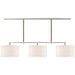 Visual Comfort Signature Canada - LED Billiard - Bryant Wrapped - Polished Nickel and Natural Leather- Union Lighting Luminaires Decor