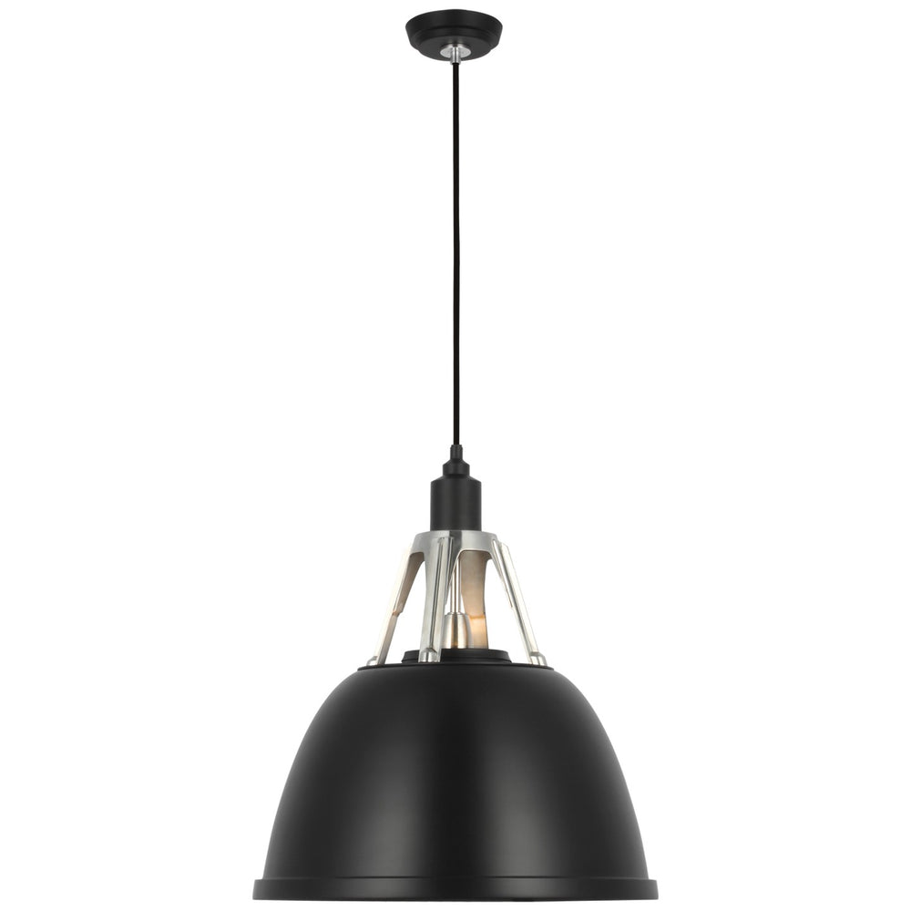 Visual Comfort Signature Canada - LED Pendant - Gunner - Black and Polished Aluminum- Union Lighting Luminaires Decor