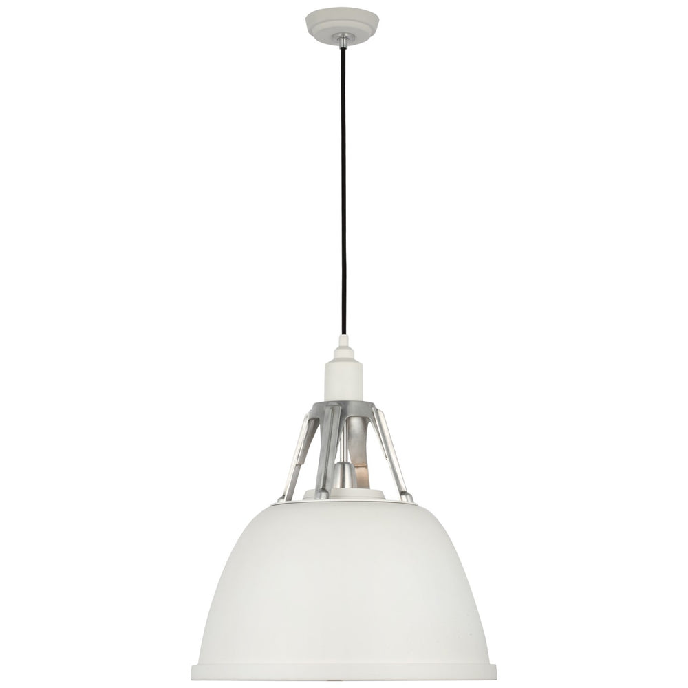 Visual Comfort Signature Canada - LED Pendant - Gunner - White and Polished Aluminum- Union Lighting Luminaires Decor