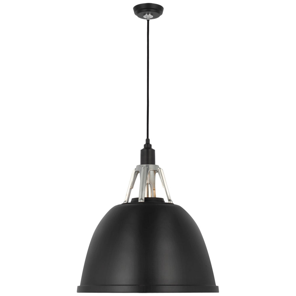 Visual Comfort Signature Canada - LED Pendant - Gunner - Black and Polished Aluminum- Union Lighting Luminaires Decor