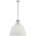 Visual Comfort Signature Canada - LED Pendant - Gunner - White and Polished Aluminum- Union Lighting Luminaires Decor