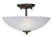 Maxim - Two Light Semi-Flush Mount - Logan - Black- Union Lighting Luminaires Decor
