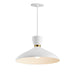 Maxim - One Light Pendant - Carillon - White/Satin Brass- Union Lighting Luminaires Decor