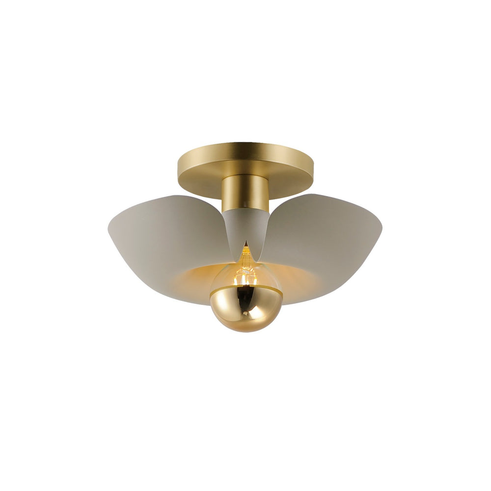 Maxim - LED Flush Mount - Poppy - Silver Gold / Satin Brass- Union Lighting Luminaires Decor