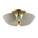 Maxim - LED Flush Mount - Poppy - Silver Gold / Satin Brass- Union Lighting Luminaires Decor