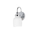 Maxim - One Light Wall Sconce - Milk - Polished Chrome- Union Lighting Luminaires Decor