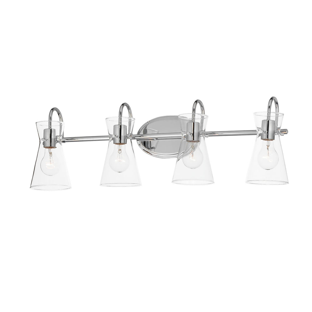 Maxim - Four Light Bath Vanity - Ava - Polished Chrome- Union Lighting Luminaires Decor