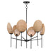 Maxim - Six Light Chandelier - Maldives - Black- Union Lighting Luminaires Decor