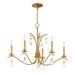 Maxim - Five Light Chandelier - Eden - Charcoal Gold Leaf- Union Lighting Luminaires Decor