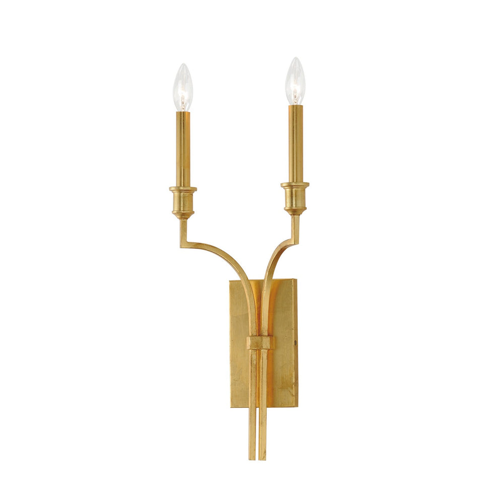 Maxim - Two Light Wall Sconce - Normandy - Gold Leaf- Union Lighting Luminaires Decor
