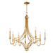 Maxim - Eight Light Chandelier - Normandy - Gold Leaf- Union Lighting Luminaires Decor