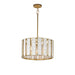 Maxim - Three Light Pendant - Miramar - Capiz / Natural Aged Brass- Union Lighting Luminaires Decor