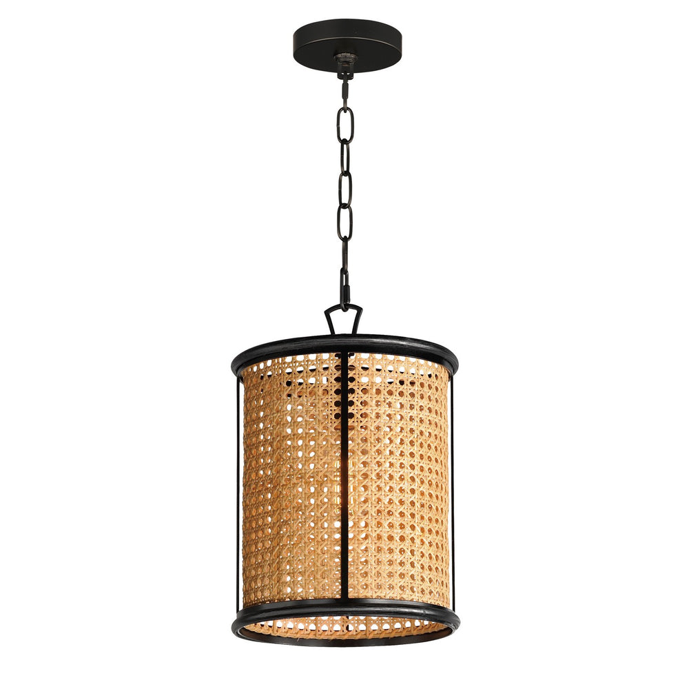 Maxim - One Light Pendant - Cane - Black- Union Lighting Luminaires Decor