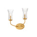 Maxim - Two Light Wall Sconce - Camelot - Natural Aged Brass- Union Lighting Luminaires Decor