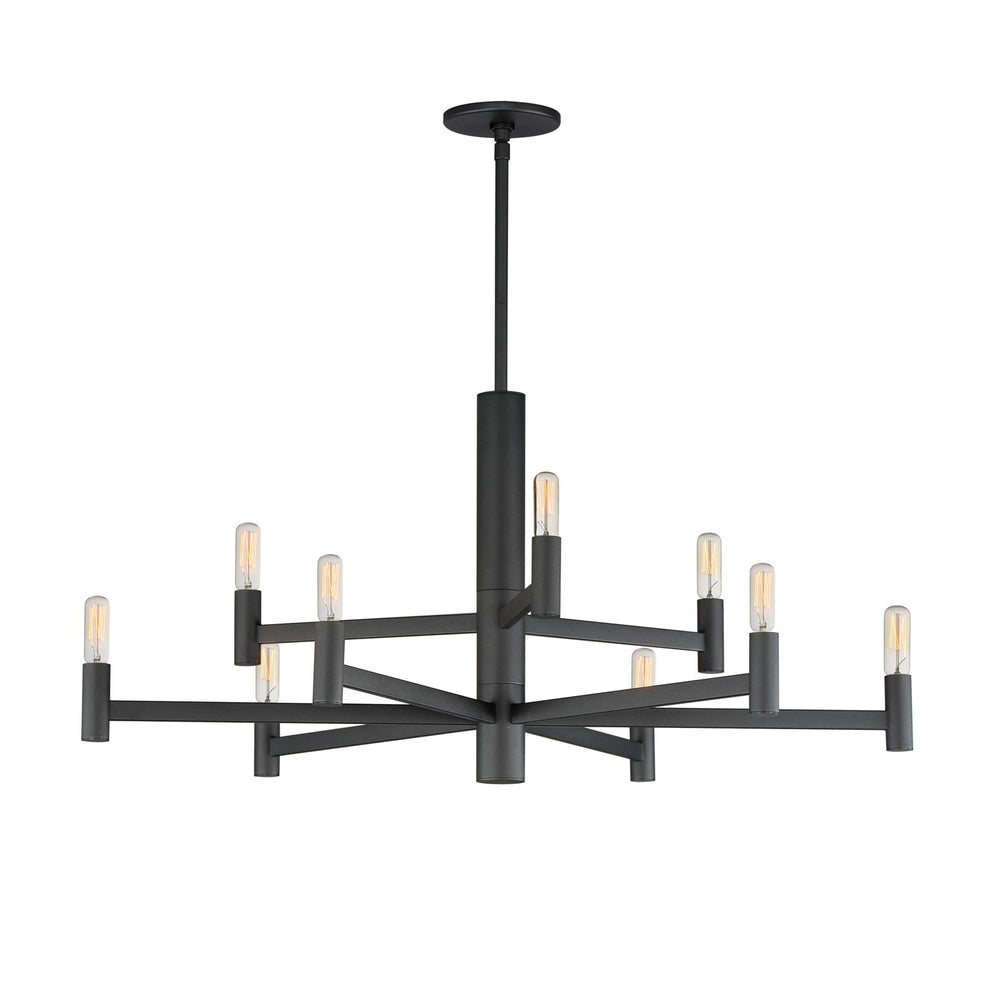 Maxim - Nine Light Chandelier - Emana - Black- Union Lighting Luminaires Decor