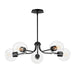 Maxim - Five Light Chandelier - Knox - Black- Union Lighting Luminaires Decor