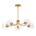 Maxim - Five Light Chandelier - Knox - Natural Aged Brass- Union Lighting Luminaires Decor