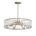 Maxim - Six Light Chandelier - Odeon - Golden Silver- Union Lighting Luminaires Decor