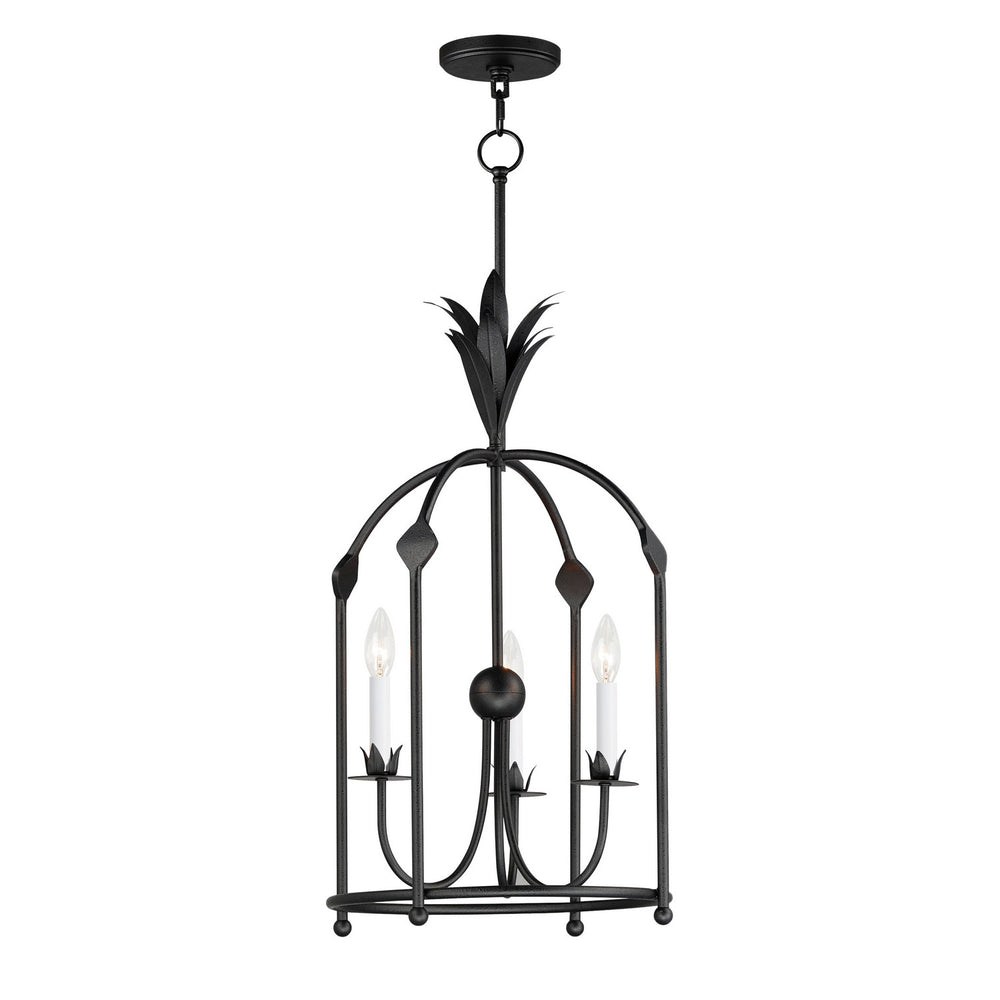 Maxim - Three Light Foyer Pendant - Paloma - Anthracite- Union Lighting Luminaires Decor