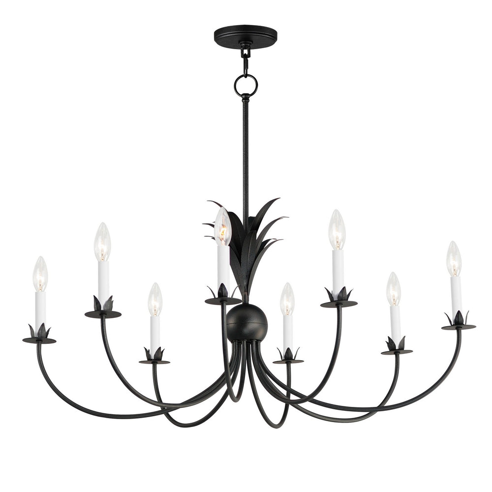 Maxim - Eight Light Chandelier - Paloma - Anthracite- Union Lighting Luminaires Decor