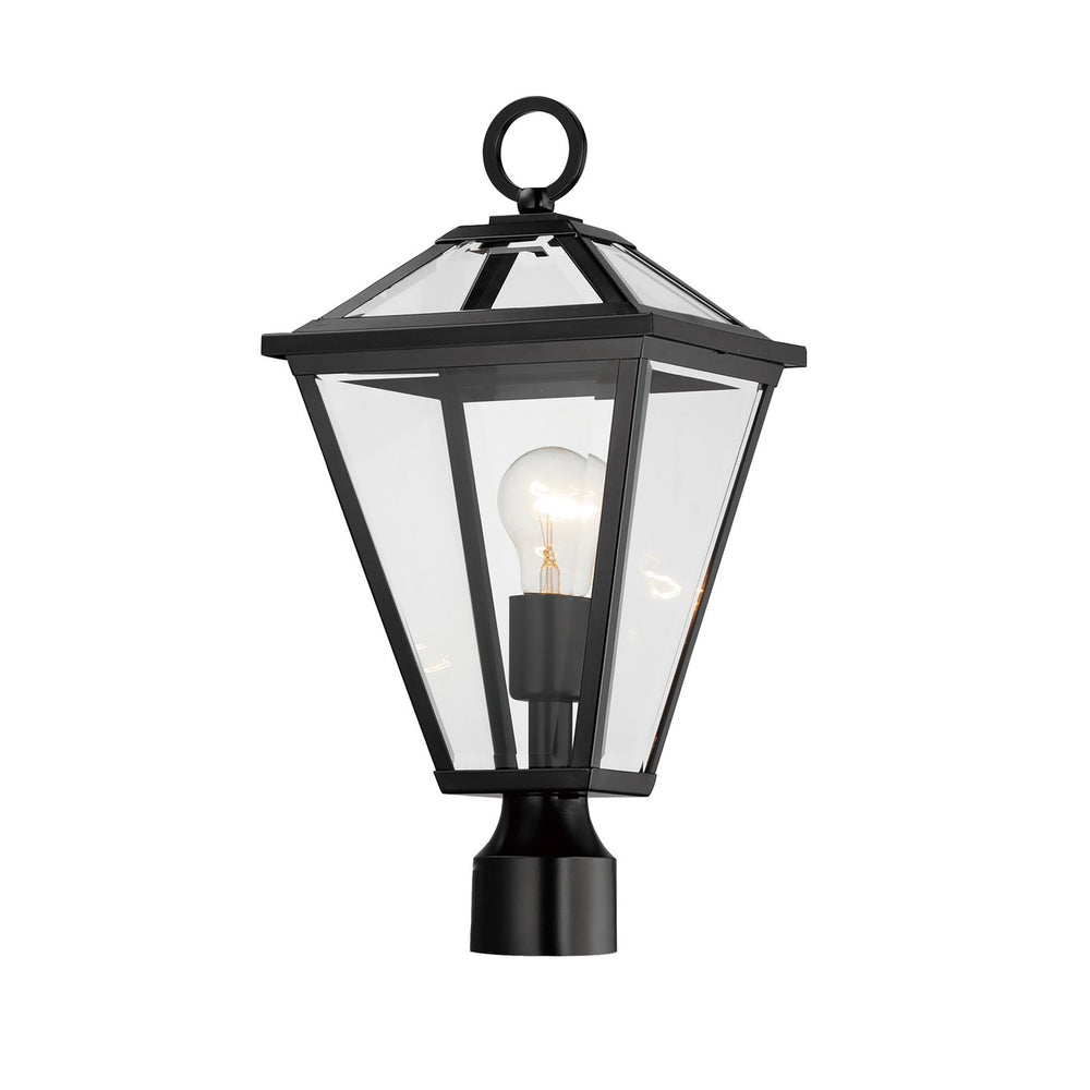 Maxim - One Light Post Lantern - Prism - Black- Union Lighting Luminaires Decor