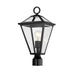 Maxim - One Light Post Lantern - Prism - Black- Union Lighting Luminaires Decor
